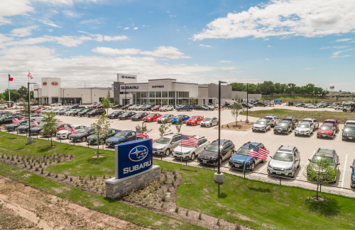 A Chapter 380 Economic Development Incentive Agreement was used to retain and expand Huffines Kia & Subaru.